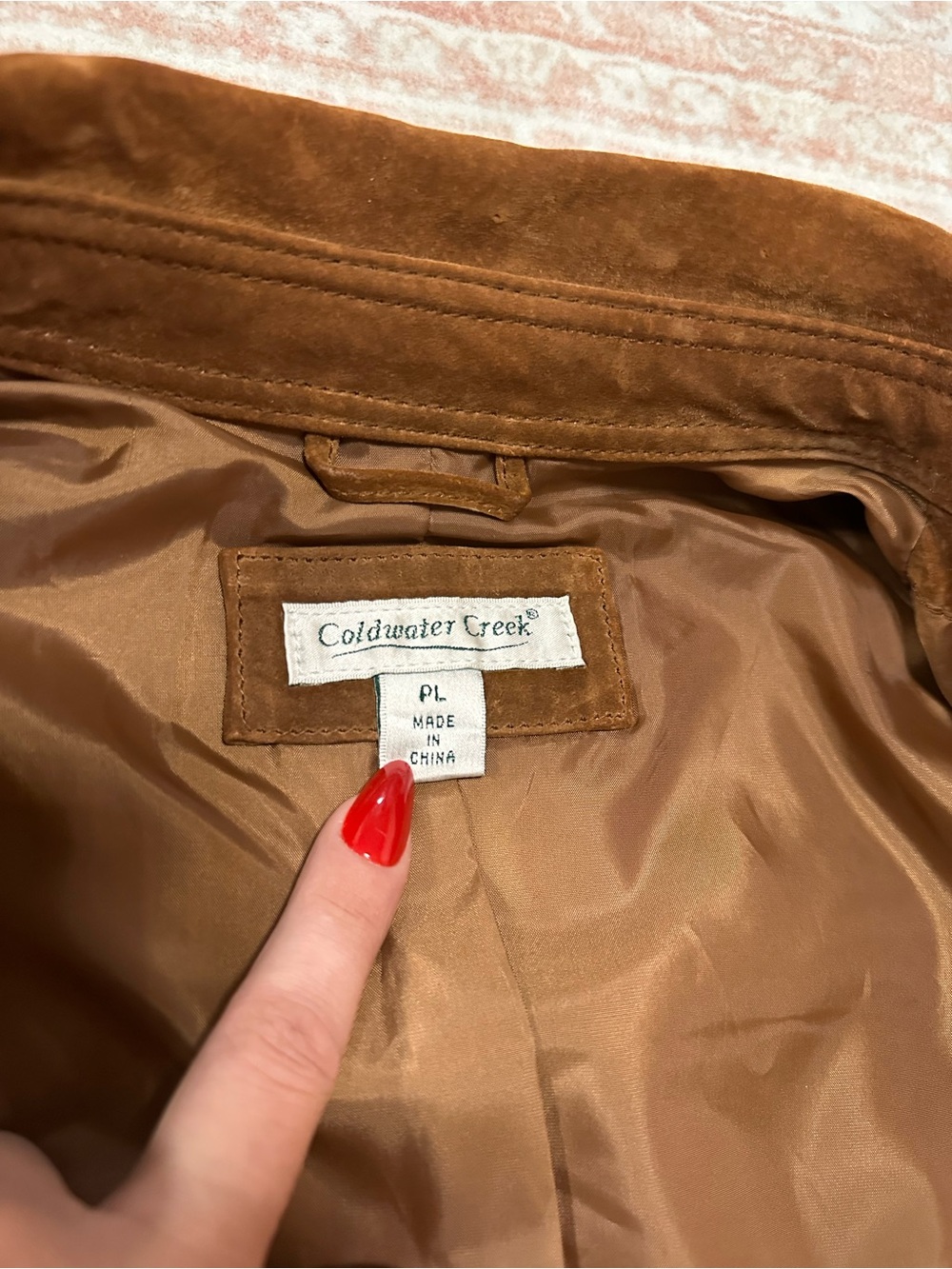 Vintage 🤎 Genuine Suede Leather Jacket - Copper - Picture 7 of 14